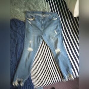 Distressed 22W Judy Blue Crop Fit Jeans